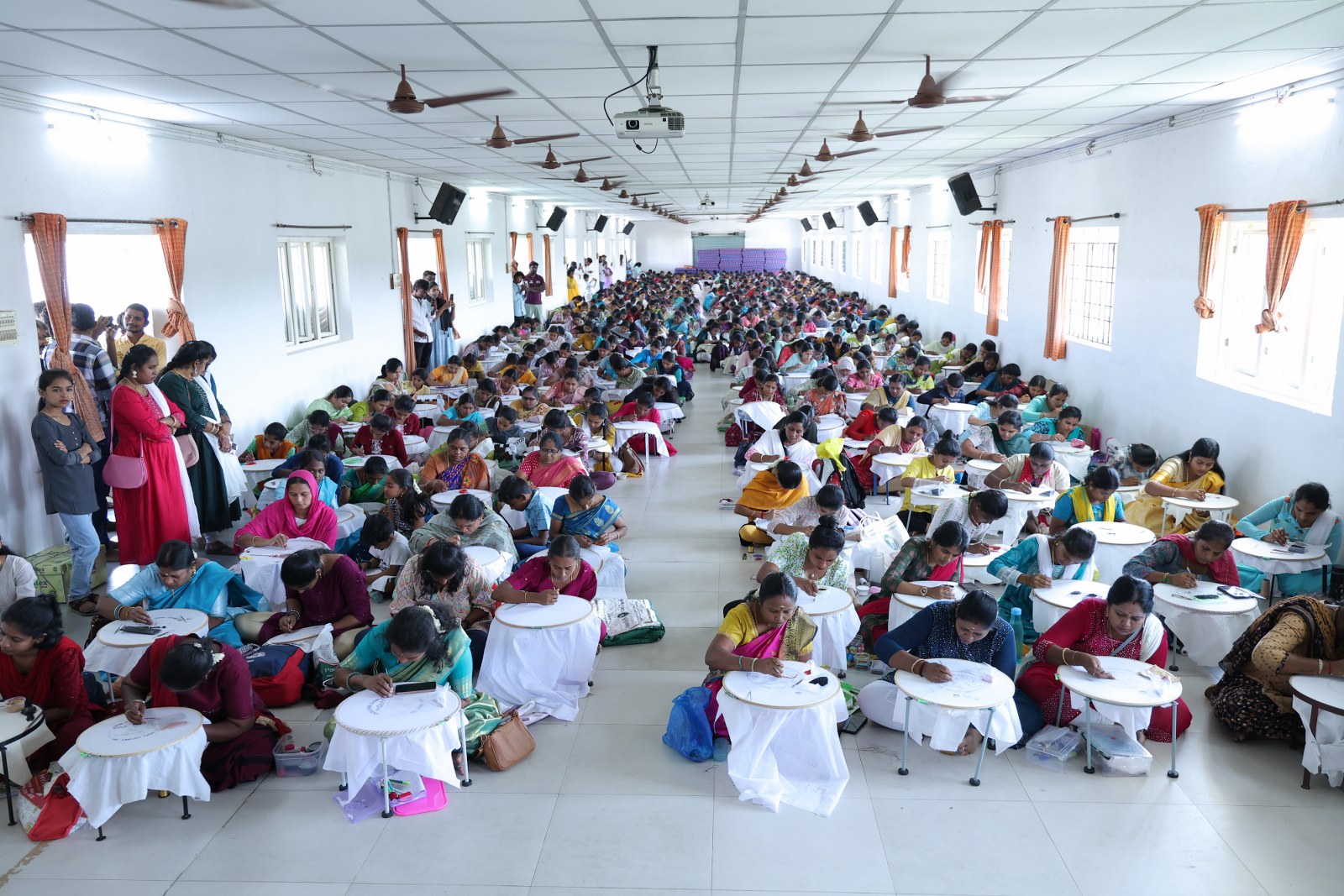 Historic Success - Aari Creation in 90 Minutes Theme Annai Theresa Sets Record at PKR Womens College