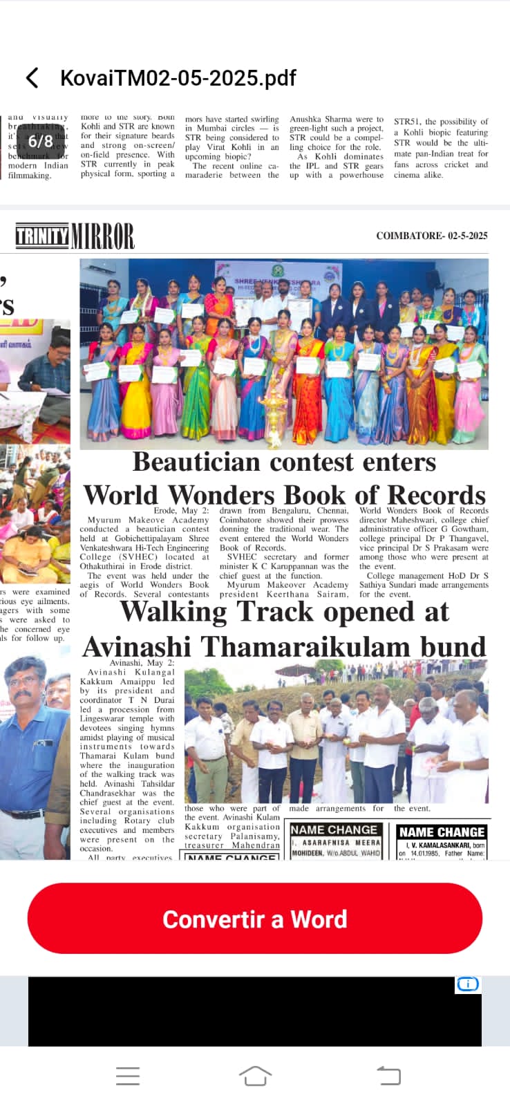 World Wonders Book of Record Achievement Telecast Showcases Myurum Make Over Academy&rsquo;s Historic Success